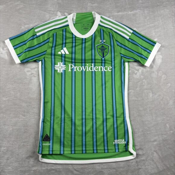 adidas Other - Adidas Men’s Seattle Sounders Size XS Authentic Version Home Soccer Jersey MLS